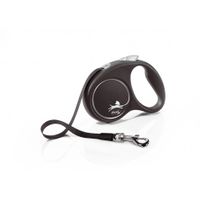 flexi black design correa extensible para perros talla l - 5 m - plata