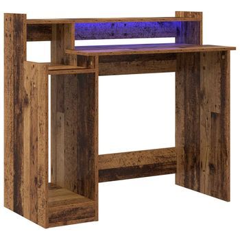 Escritorio Madera Vieja Madera De Ingeniería 97 X 45 X 90 Cm Vidaxl