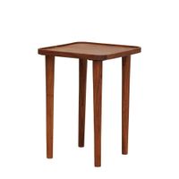 mesa auxiliar de madera marron