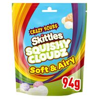 skittles crazy sours squishy cloudz pouch