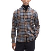 barbour camisa manga larga portdown tailored shirt msh5035 para hombre