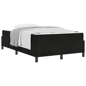 Estructura De Cama Negro Y Blanco Y Negro 120 X 200 Cm