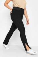 jeggings negros con aberturas  mujer curvy y tallas grandes yours
