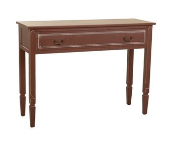Recibidor de madera en tono marrón 112x38x82h cm