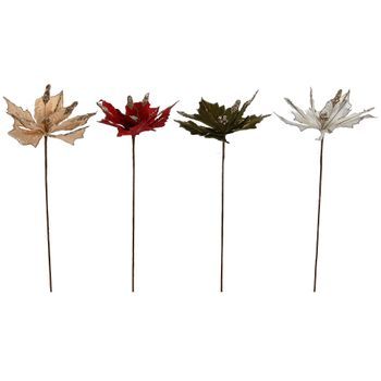 Pack De 12 Rama Poliester Pvc 25x25x60 Flor 4 Surt.