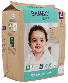 Bambo Nature Pañales T4 (7-14 Kg) 24 uds