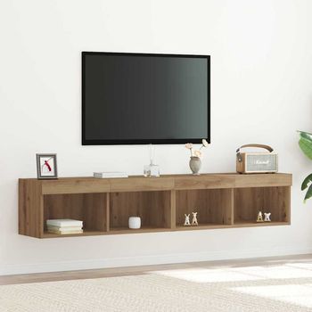 Vidaxl Conjunto De Mueble De Tv 2 Uds. Roble Artisan