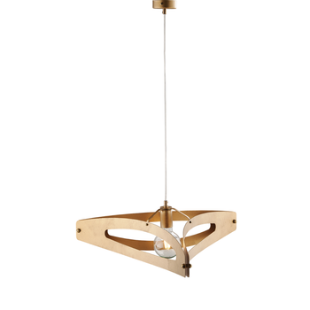 Onyx - Lámpara Colgante Negra Y Latón Bruñido Con Difusor Láser, Cable Ajustable Y 1 Luz Dorada