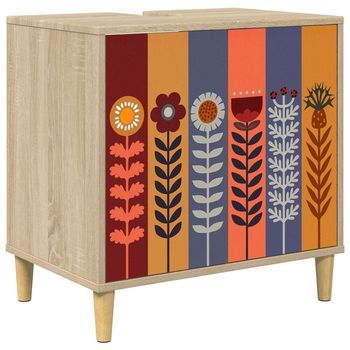Mueble De Cuarto De Baño Essen Sonoma 60 X 40 X 60 Cm Vidaxl