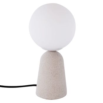 Lámpara de mesa de hormigón gris e14