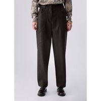 liu jo pantalones pantalones baggy en tejido revestido para mujer
