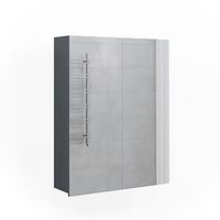 armario con espejo para bano fredd antracita alto brillo 60 x 77 cm vicco