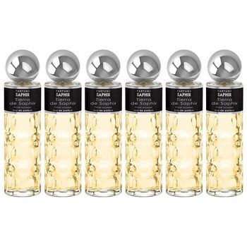 Pack De 6 Eau De Parfum Hombre Saphir Tierra 200 Ml