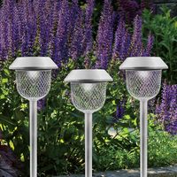 6 x mesh solar stake lights