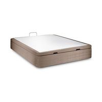 base de cama con almacenaje plegable milano  taupe  180 x 135 cm