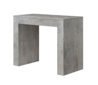 consola extensible de madera acabado gris cemento 9045-90300 cm