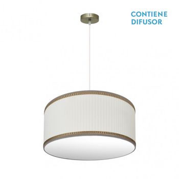 FABRILAMP Colgante SOPRANO en color Cuero/beis modelo Regulable