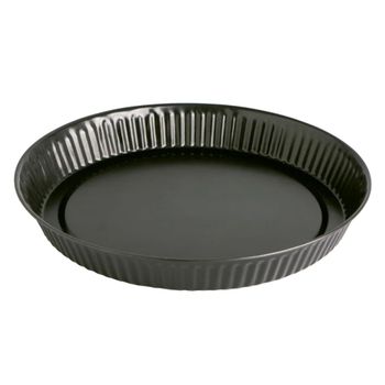 Molde tarta hondo acero negro 32x3 cm