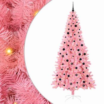 Árbol De Navidad Rosa 240 Cm Pvc Vidaxl
