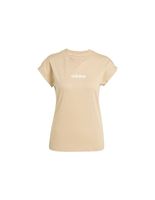 camiseta adidas linear sj mujer beige blanco