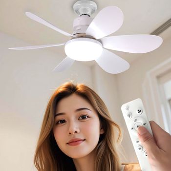 Lámpara de Techo LED E27 con Control Remoto, 30W 40W, Función de Atenuación, Apta para Sala de Estar, Estudio y Uso Doméstico, 85-265V