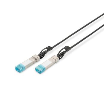 Digitus DN-81221-01 Cable de Fibra Óptica 1m SFP+ Negro