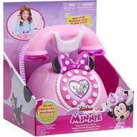 telefono de juguete retro just play minnie mouse disney junior con luces y sonidos
