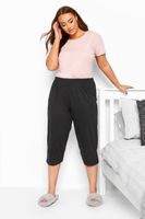pantalon de pijama pirata en negro con borde de encaje