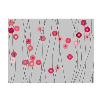 Papel Pintado 3d - Botones Rosa (300x231 Cm)