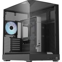 caja pc apnx v2 torre midi atx negra con panel vidrio templado y rgb