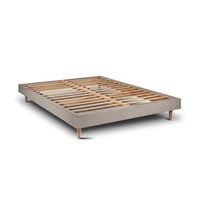 estructura de cama milano  taupe conica 200 x 90 cm