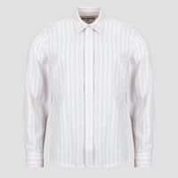 minimum camisa manga larga pedro striped shirt para hombre