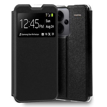 Cool Funda Flip Cover Tipo Libro Liso Negro para Xiaomi Redmi Note 13 Pro Plus 5G