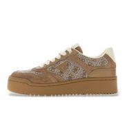 guess para mujer fltm16fal12 zapatillas miram taupe 38 plano cordones casual poliester