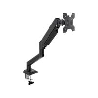 tooq soporte de mesa con brazo articulado para monitor de 13-34 - giratorio e inclinable - gestion de cables - peso max 10kg - vesa 100x100mm - color negro