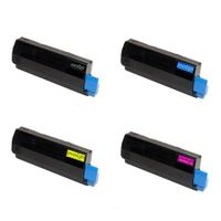compatible multipack oki 4212745754 full set toner cartridges 4 pack