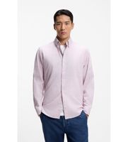 boss para hombre 50552959 camisa ricoplus lila m casual algodon clasico manga larga