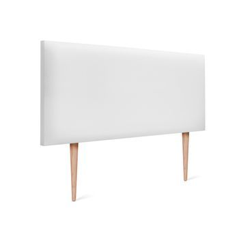 Cabecero De Polipiel Liso 105x105cm Con Patas Camas 105 - Blanco