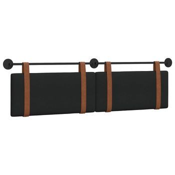 Cabecera Colgante Liso Negro 190 X 55 X 5 Cm Pu Antiguo