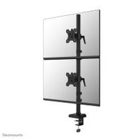 neomounts ds60-600bl2v brazo de monitor doble 10-32