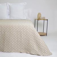 colcha jrd 1542  beige cama de 150cm
