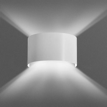 Aplique de pared folio blanco
