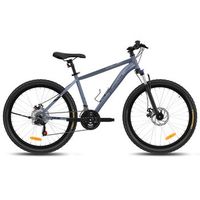 bicicleta de montana evercross em3 26 cuadro de aluminio 21 velocidades frenos de disco suspension delantera r bicicleta gris