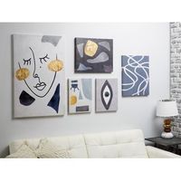 lienzo  abstracto azul 50 al oleo s5 60x2x90 cm