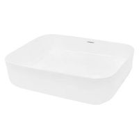 lavabo de mesa de ceramica 505x395x135 mm blanco ecd germany