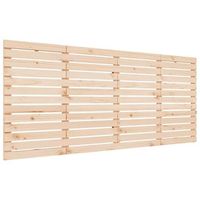 cabecero de cama de pared madera maciza de pino 186x3x915 cm vidaxl