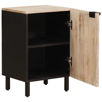 Mueble De Cuarto De Baño 38 X 33 X 58 Cm Madera De Mango Maciza