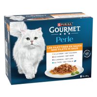 purina gourmet perle en sobres 48 x 85 g - pack ahorro - finas laminas en salsa