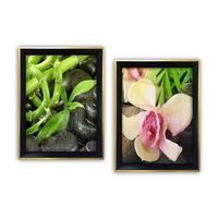 cuadro decorativo enmarcado syc7436502515514 multicolor 35x45 cm 2 piezas
