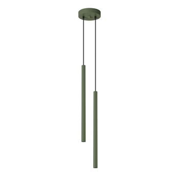 Lámpara de techo verde oliva acero alt. 15 cm